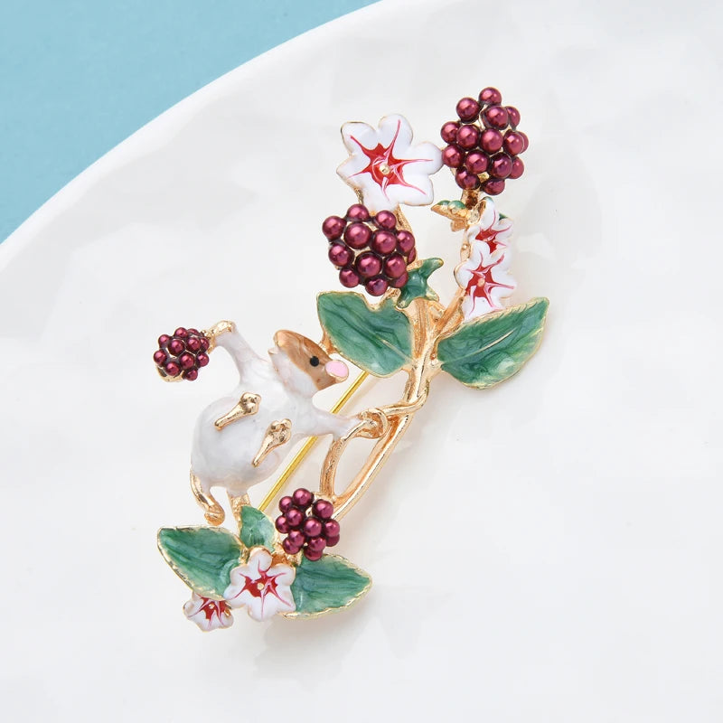 Squirrel Brooch