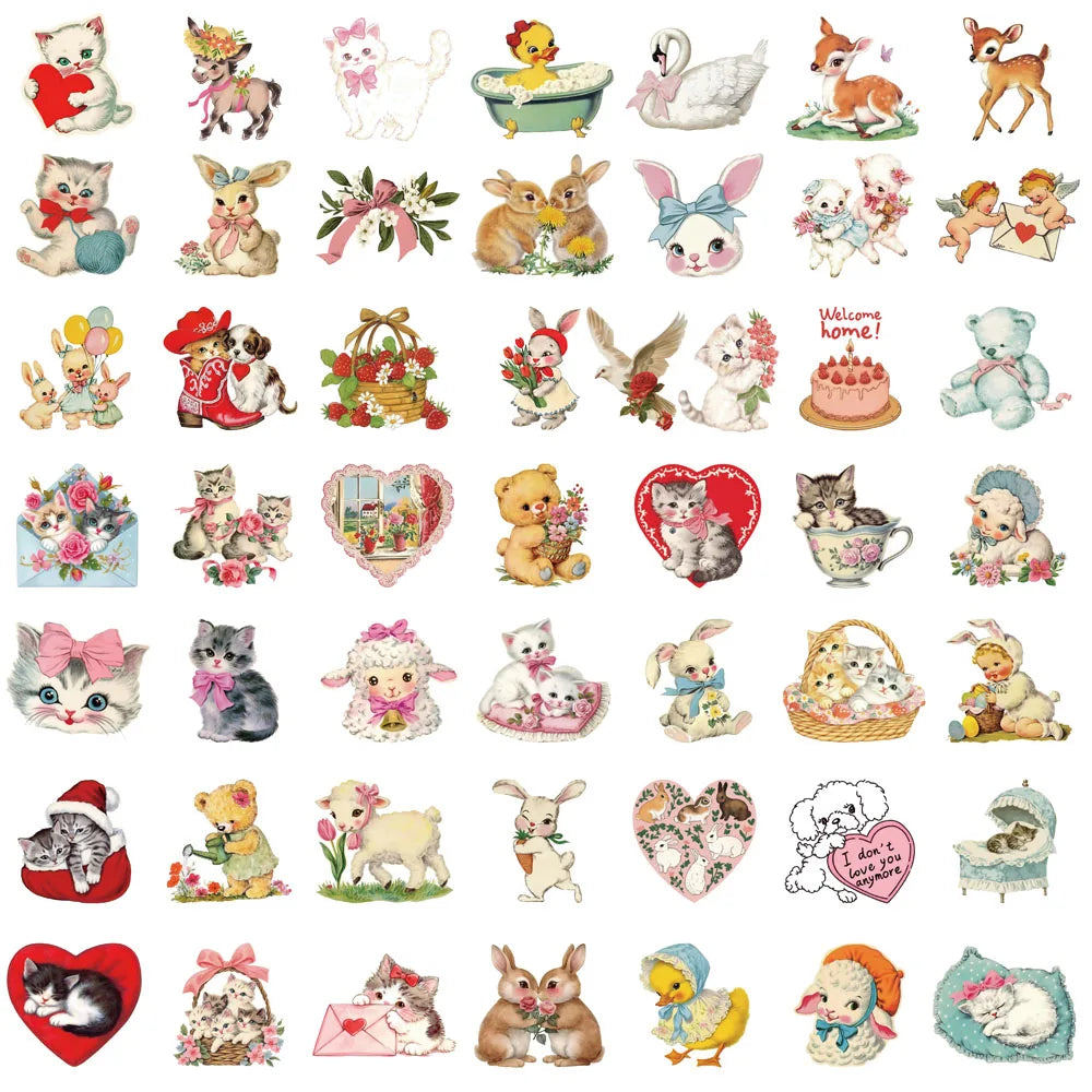 Vintage Animals Sticker