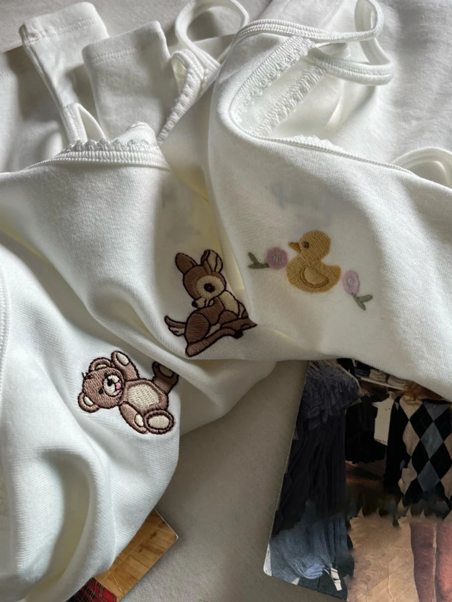 Lace & Fauna tank top