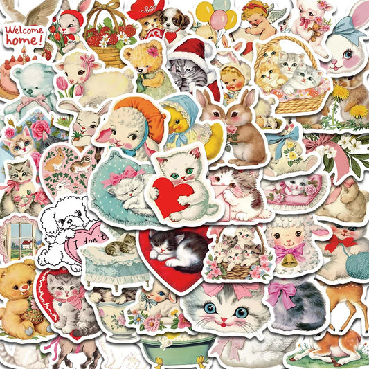 Vintage Animals Sticker